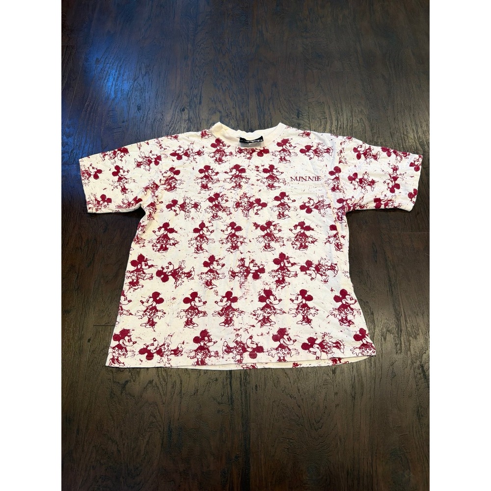Vintage 90s Minnie Mouse AOP Tee Made USA